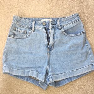 PacSun Light Wash Mom Shorts